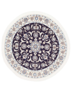 Hand Made Rug Nain Kashmar Persia 146x146 Dark