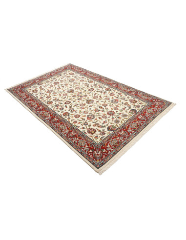 Rug Ilaam Persia white maroon 133x213