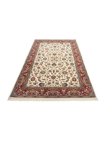 Rug Ilaam Persia white maroon 133x213
