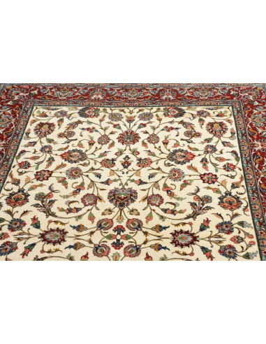 Rug Ilaam Persia white maroon 133x213