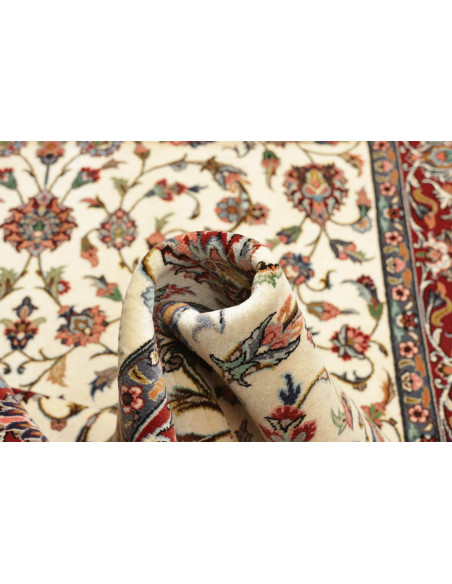 Rug Ilaam Persia white maroon 133x213