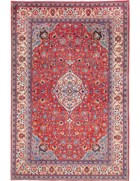 Tappeto Originale Sarough Persia 197x298 Rosso