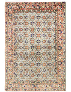 Hand Made Rug Varamin Persia 142x205 Light Blue