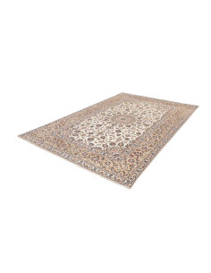 Hand Made Rug Kashan Persia 198x292 Cream Ivory 2
