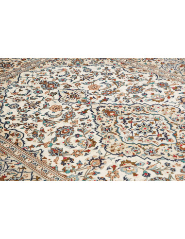 Tappeto Originale Kashan Persia 198x304 Crema B