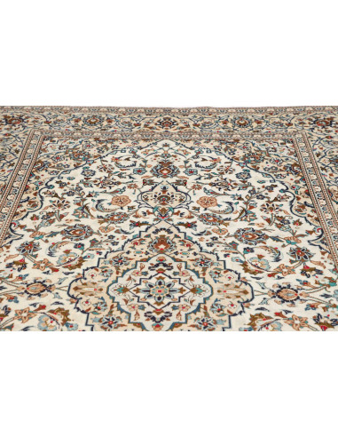 Tappeto Originale Kashan Persia 198x304 Crema B