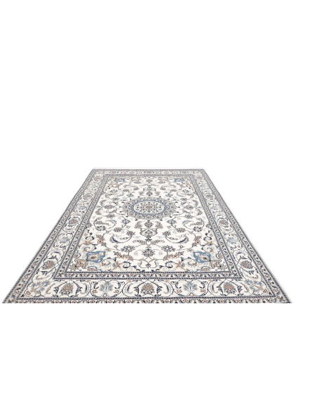 Hand Made Rug Nain Kashmar Persia 195x306 Cream
