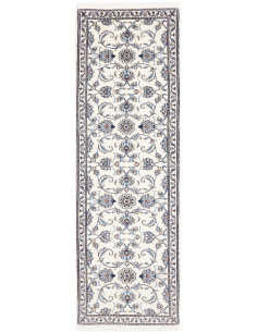 Hand Made Rug Nain Kashmar Persia 77x253 Cream