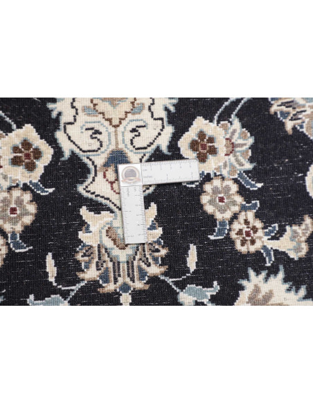Hand Made Rug Nain Kashmar Persia 78x300 Navy B