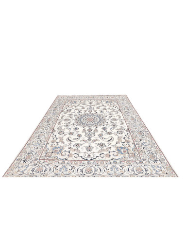 Hand Made Rug Nain Kashmar Persia 198x295 Ivory