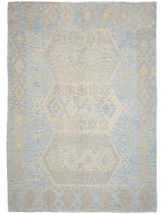 Kilim 211x290 Cm Kilim, Afghanistan, Lana Cardata A Mano,