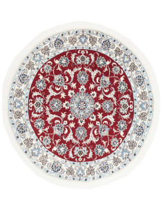 Hand Made Rug Nain Kashmar Persia 130x135 Red W