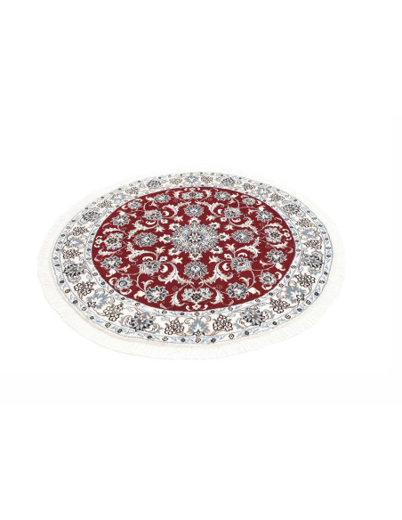 Hand Made Rug Nain Kashmar Persia 130x135 Red W