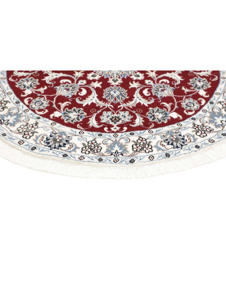 Hand Made Rug Nain Kashmar Persia 130x135 Red W