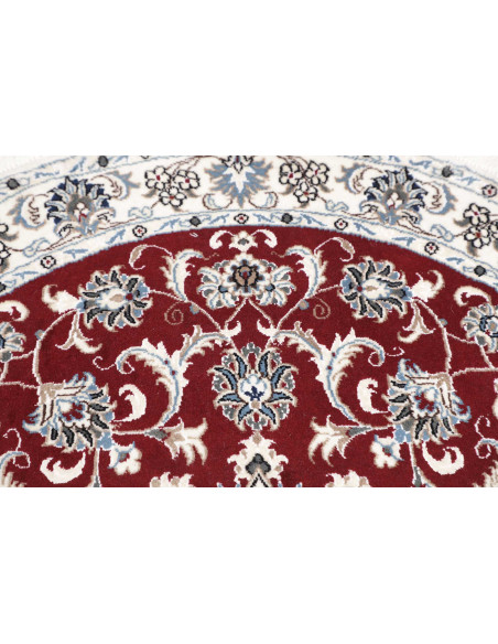Hand Made Rug Nain Kashmar Persia 130x135 Red W