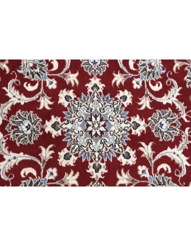 Hand Made Rug Nain Kashmar Persia 130x135 Red W