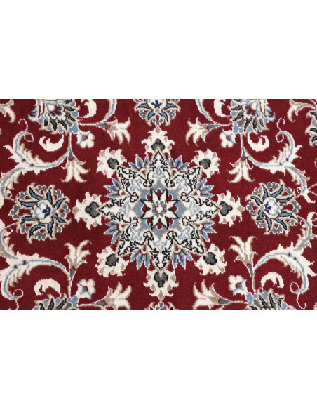 Hand Made Rug Nain Kashmar Persia 130x135 Red W
