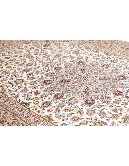 Kashan 242x360 Cm Kashan Persia Lana Cardata A Mano Cotone