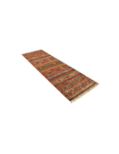 Tappeto Samarkand Pakistan rosso arancione 82x242