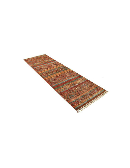 Tappeto Samarkand Pakistan rosso arancione 82x242