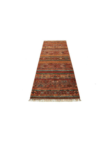 Tappeto Samarkand Pakistan rosso arancione 82x242