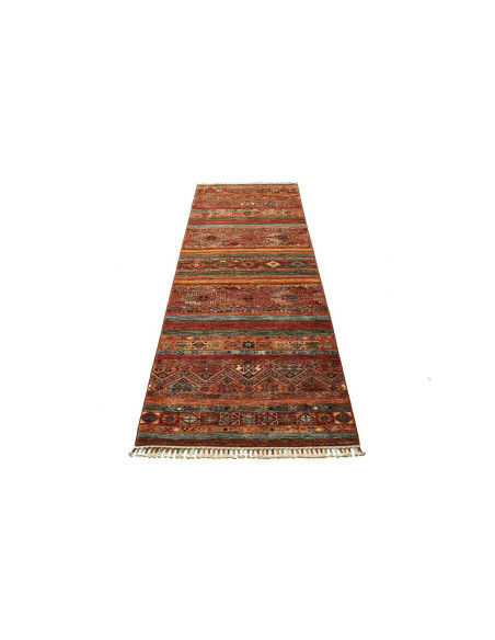 Tappeto Samarkand Pakistan rosso arancione 82x242