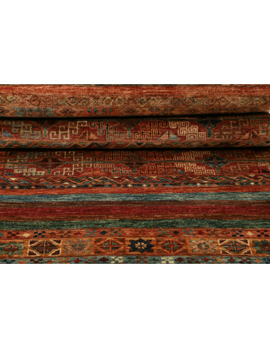 Tappeto Samarkand Pakistan rosso arancione 82x242