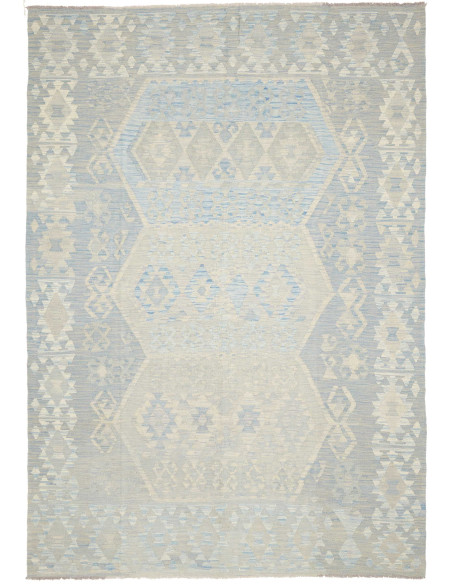 Kilim 206x297 Cm Afghan Kilim, Hand-carded Wool, Cotton