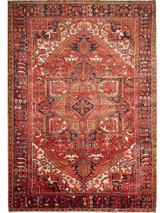 Rug Gorawan Persia 246x355 Deep Red Navy Blue