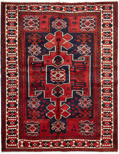 Lori 167x210 Cm Lori Persia Lana Cardata A Mano Cotone