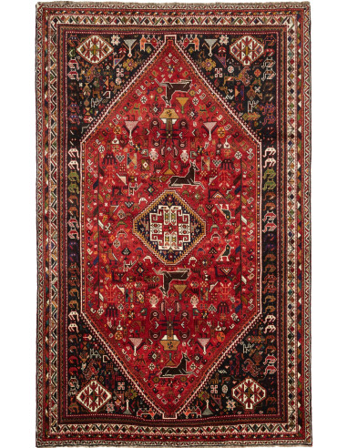 Shiraz 183x295 Cm Shiraz, Persia, Lana Cardata A Mano