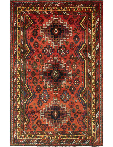Shiraz 160x250 Cm Shiraz, Persia, Lana Cardata A Mano
