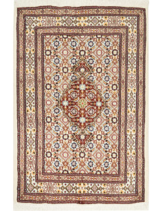 Moud 61x91 Cm Moud Persia Hand-carded Wool, Cotton