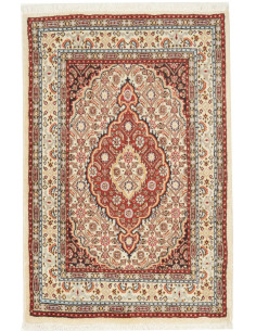 Moud 61x90 Cm Moud - Persia - Hand-carded Wool warp: