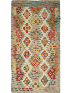 Kilim 102x189 Cm Kilim, Afghanistan, Hand-carded Wool On