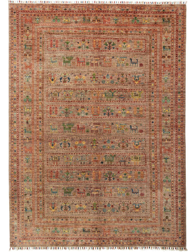 Rubin 173x236 Cm Rubin Pakistan Hand-carded Wool warp: