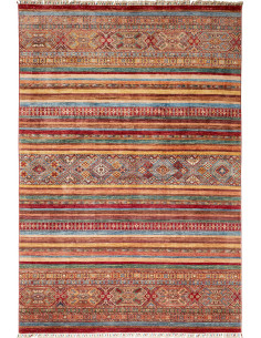 Rug Samarkand Pakistan 206x300 Terracotta Teal