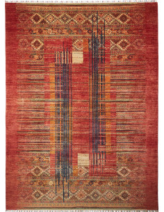 Tappeto Siva Pakistan 266x360 Rosso Terracotta