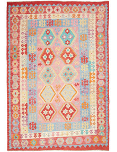 Kilim 202x290 Cm Kilim, Afghanistan, Lana Cardata A Mano