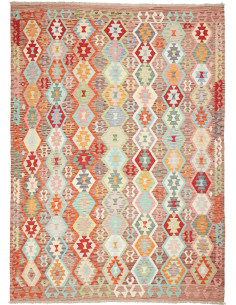 Kilim 210x284 Cm Kilim, Afghanistan, Lana Cardata A Mano