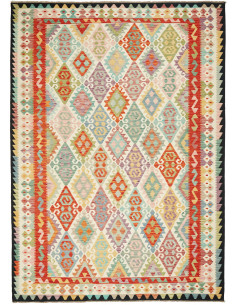 Kilim 208x291 Cm Kilim, Afghanistan, Lana Cardata A Mano,