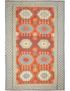 Kilim 206x308 Cm Kilim, Afghanistan, Lana Cardata A Mano