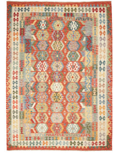 Kilim 209x301 Cm Kilim, Afghanistan, Hand-carded Wool,