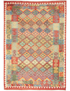 Kilim 205x288 Cm Kilim, Afghanistan, Hand-carded Wool,