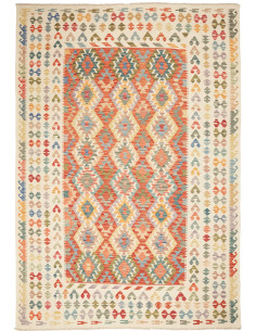 Kilim 210x298 Cm Kilim, Afghanistan, Hand-spun Wool warp: