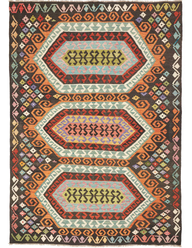 Kilim 178x248 Cm Kilim Afghanistan Lana Cardata A Mano
