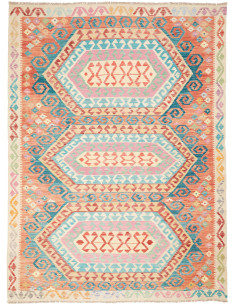 Kilim 181x243 Cm Kilim Afghanistan Lana Cardata A Mano