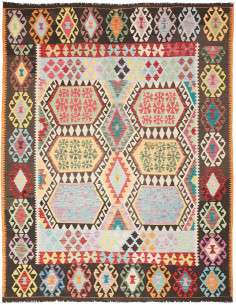 Kilim 184x233 Cm Kilim Afghanistan, Lana Cardata A Mano