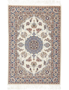 Nain 6la 62x93 Cm Nain 6la Persia Lana Cardata A Mano E Seta