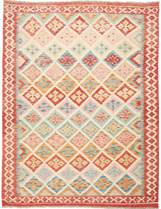 Kilim 158x204 Cm Kilim Afghanistan Lana Cardata A Mano,